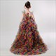Rainbow High Low Tutu Dress For Girls - Puffy Cocktail Pageant Gown