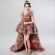Rainbow High Low Tutu Dress For Girls - Puffy Cocktail Pageant Gown
