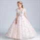 Elegant Evening Long Dress For Little Girls – V-Neck Flower Girl Gown