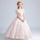 Elegant Evening Long Dress For Little Girls – V-Neck Flower Girl Gown