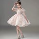 Elegant Evening Long Dress For Little Girls – V-Neck Flower Girl Gown