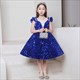 Little Girls Sparkle Sequin Dress Gown Girls Beauty Game Dresses Pearls Kids Evening Cocktail Puffy Dress Formal Party Banquet