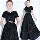 Elegant Pink Lace Floor-Length Formal Dress With Belt