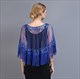 Women's Net Yarn Tassel Hem Shawl Latin Dancing Belly Dance Sequin Cape