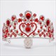 Baroque Alloy Sweetheart Bridal Tiara With Rhinestone Accents