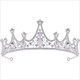 Alloy Birthday Girl Bridal Tiara With Rhinestone Accents