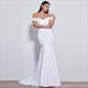 Mermaid Wedding Dress With Boat Neck And Lace