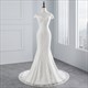 Mermaid Wedding Dress With Boat Neck And Lace