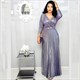 Pleated Hemline Evening Party Dress With Belted Abaya