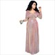 Pleated Hemline Evening Party Dress With Belted Abaya