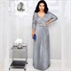Pleated Hemline Evening Party Dress With Belted Abaya