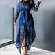 Slim Dress Mesh Perspective Party Fishtail Patchwork Midi Bodycon Size 5Xl Vestido Dropshipping Spaghetti Straps Lace Women