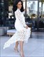 Slim Dress Mesh Perspective Party Fishtail Patchwork Midi Bodycon Size 5Xl Vestido Dropshipping Spaghetti Straps Lace Women