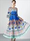 Fashion Design Organ Pleated Print Dress Floral Print Loose Long Maxi Dress O-Neck Short Sleeve Summer For Women