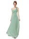 One-Shoulder-Chiffon-Brautjungfer-Kleid für echte Hochzeiten