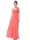 One-Shoulder-Chiffon-Brautjungfer-Kleid für echte Hochzeiten