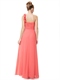 One-Shoulder-Chiffon-Brautjungfer-Kleid für echte Hochzeiten