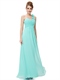 One-Shoulder-Chiffon-Brautjungfer-Kleid für echte Hochzeiten