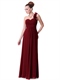 One-Shoulder-Chiffon-Brautjungfer-Kleid für echte Hochzeiten