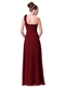 One-Shoulder-Chiffon-Brautjungfer-Kleid für echte Hochzeiten