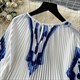 Elegant O-Neck Batwing Sleeve Dress A-Line Casual Belt Fashion Dress Women Fashion Summer Spring Vestidos Print Vintage