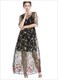 Mesh Tank Dress Two Piece Set Black Embroidery 5Pcser Tunic Beach Outfits For Women