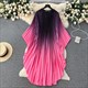Elegant O-Neck Batwing Sleeve Dress A-Line Casual Belt Fashion Dress Women Fashion Summer Spring Vestidos Print Vintage