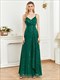 Elegant V-Neck Suspenders Evening Dress With Sequins