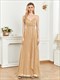 Elegant V-Neck Suspenders Evening Dress With Sequins