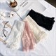 New Long Lace Hollow-Out Fingerless Gloves Lace Thin Cycling Gloves Sun Protection Sleeves Mesh
