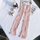 New Long Lace Hollow-Out Fingerless Gloves Lace Thin Cycling Gloves Sun Protection Sleeves Mesh