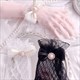 Spitzenhandschuhe Mit Schleife Blume Armband Für Gothic Lolita Cosplay