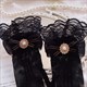 Spitzenhandschuhe Mit Schleife Blume Armband Für Gothic Lolita Cosplay