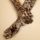 Samt Opernhandschuhe Volle Finger Lang Damen Gold Leopardenmuster