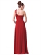 One-Shoulder-Chiffon-Brautjungfer-Kleid für echte Hochzeiten