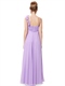 Chiffon-One-Shoulder-Brautjungfer-Kleid lang