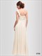 Chiffon-One-Shoulder-Brautjungfer-Kleid lang