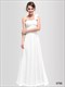 Chiffon-One-Shoulder-Brautjungfer-Kleid lang