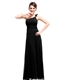 One-Shoulder-Brautjungfer-Kleid lang Chiffon