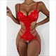 Lenceria Hot Lingerie Set Women Push Up Bra Garter Set Underwear Sets Transparent Lace Plus Size Backless Straps