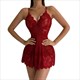 Lace Short Nightdress Women Perspective Underwear Suspender Slim Dress Sleepwear