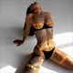 Damen BH Und Höschen Strapsen 4Stk Dessous Unterwäsche Set