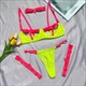 Damen BH Und Höschen Strapsen 4Stk Dessous Unterwäsche Set