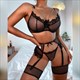 Underwire Exotic Sets Sensual Brassiere Lingerie Set Women'S Underwear Set Push Up Thin Bralette Bra And Panty Set