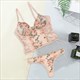 Schmetterling Applikation Damen Dessous Set - Sinnlich Große Größe BH Set