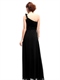 One-Shoulder-Brautjungfer-Kleid lang Chiffon
