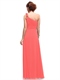 One-Shoulder-Brautjungfer-Kleid lang Chiffon