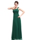 One-Shoulder-Brautjungfer-Kleid lang Chiffon
