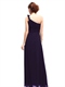 One-Shoulder-Brautjungfer-Kleid lang Chiffon