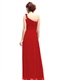 One-Shoulder-Brautjungfer-Kleid lang Chiffon